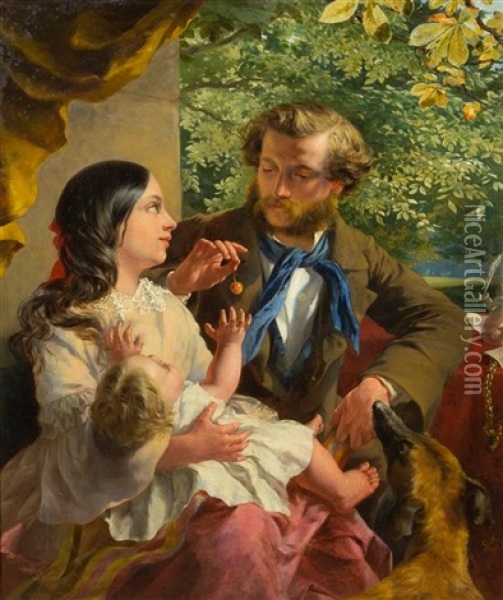 The Cherry, 1857 Oil Painting - George Elgar Hicks