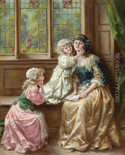 A Mother's Delight Oil Painting - Eva Hollyer