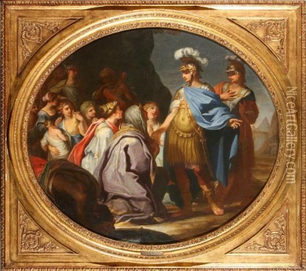 Scena Storica Oil Painting - Giovanni Domenico Campiglia