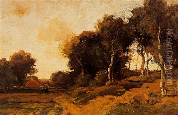 A Landscape Near Heelsum Oil Painting - Theophile De Bock