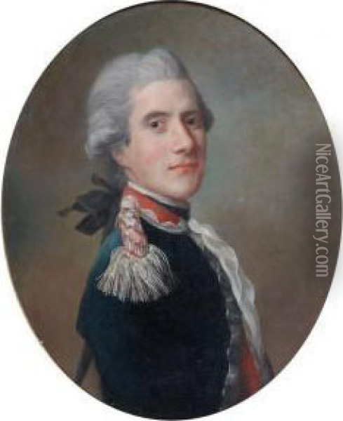 Portrait Du Comte De Tressan Oil Painting - Alexander Roslin