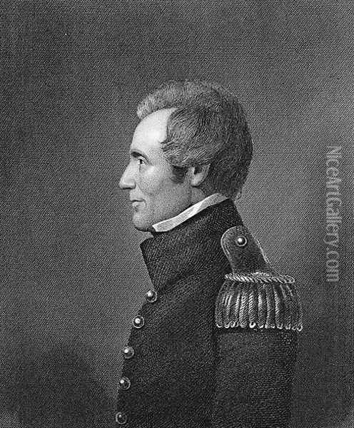 Major General Edmund Pendleton Gaines 1777-1849 Oil Painting - John Wesley Jarvis