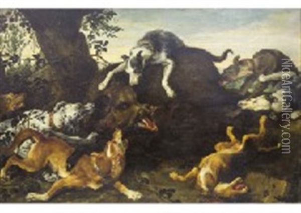 La Chasse Au Sanglier Oil Painting - Frans Snyders