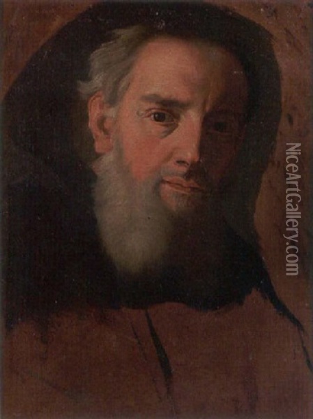 Portrait Of A Monk Oil Painting - Cesare Ligari