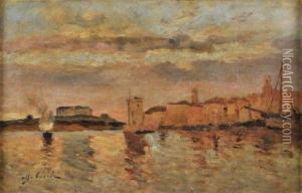 Le Port De Marseille Oil Painting - Alfred Casile
