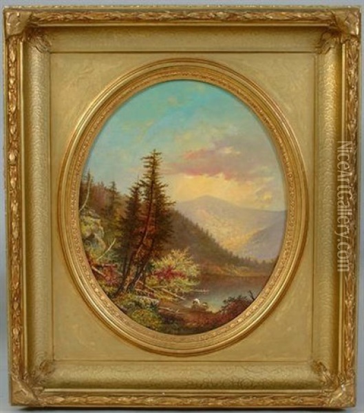 Lake Henderson Oil Painting - Augustus Rockwell