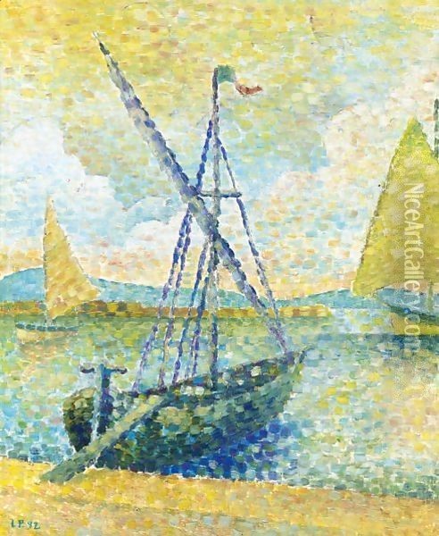 St. Tropez Oil Painting - Leon Pourtau
