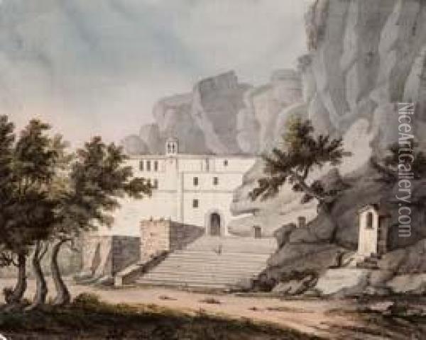Undici Vedute Della Sicilia - 1834 Oil Painting - Pio Ricci