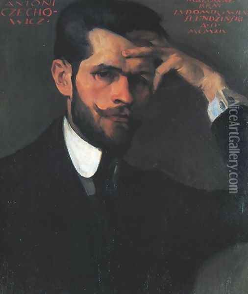 Portrait of Antoni Czechowicz Oil Painting - Ludomir Slendzinski
