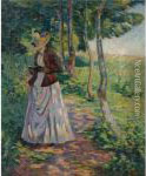 Madame Guillaumin Oil Painting - Armand Guillaumin