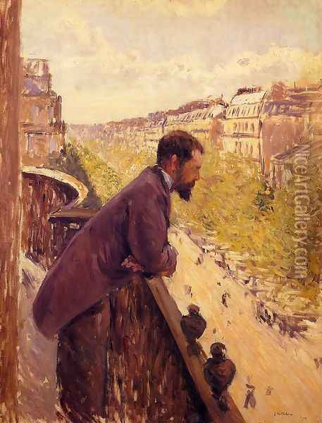 The Man On The Balcony2 Oil Painting - Gustave Caillebotte