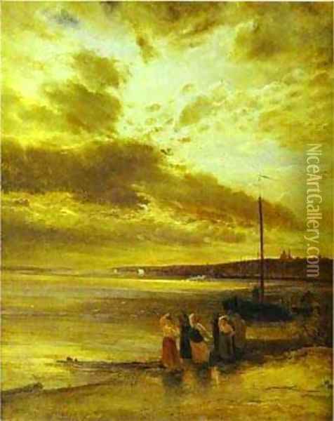 On The Volga 1875 Oil Painting - Alexei Kondratyevich Savrasov