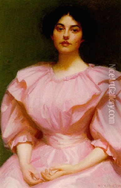 Portrait Of Mrs. Paxton Oil Painting - William McGregor Paxton
