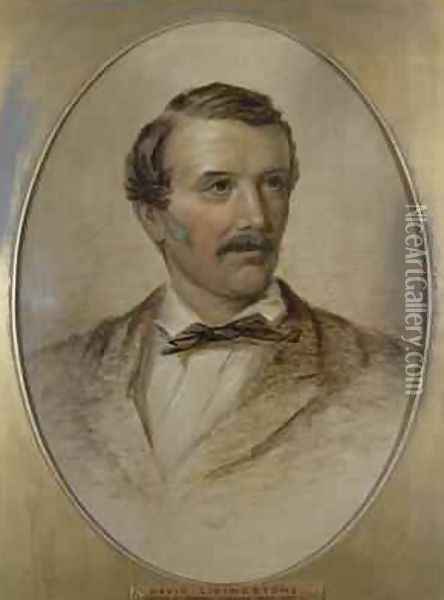 Portrait of David Livingstone 1813-73 Oil Painting - Charles Need