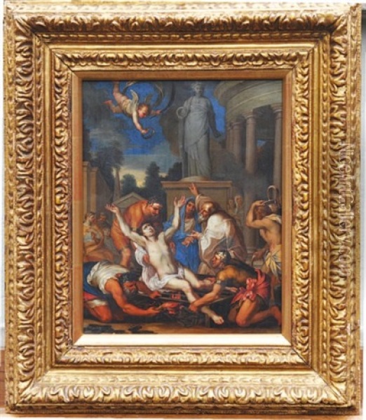 Le Martyr De Saint Laurent Oil Painting - Eustache Le Sueur