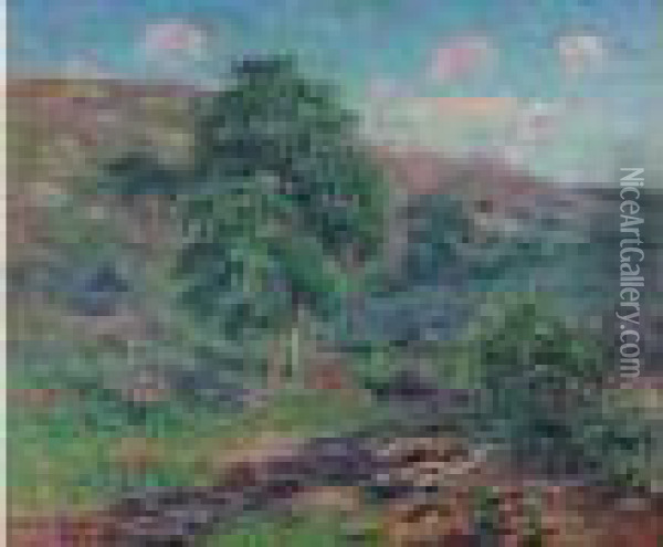 Les Monts D'arree, Le Dour-du Oil Painting - Henri Moret