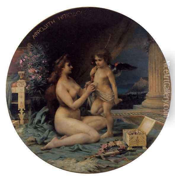 Aphrodite and Eros I Oil Painting - Henri Camille Danger