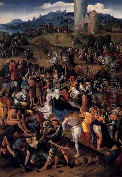 Mount Calvary 1520 Oil Painting - Anonymous Artist