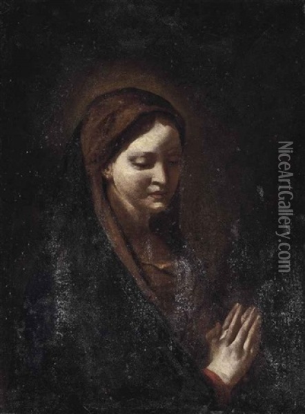 The Madonna Oil Painting - Bernardo Cavallino