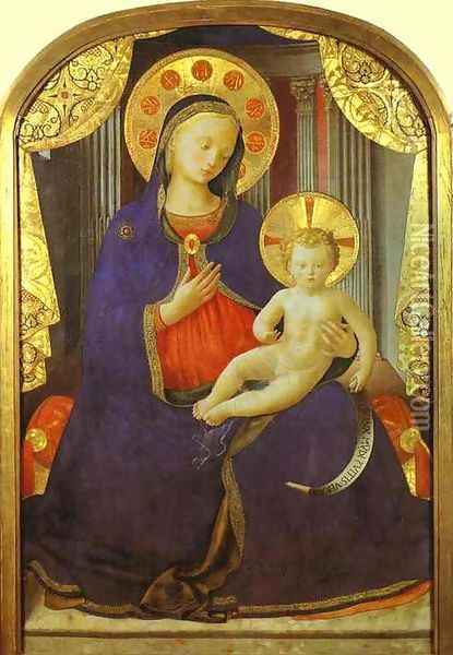 Madonna and Child Oil Painting - Angelico Fra