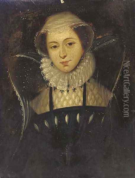 Portrait of Mary Queen of Scots (1542-1587) Oil Painting - English School