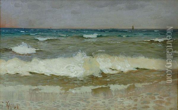 Morze Oil Painting - Johann Klepinski