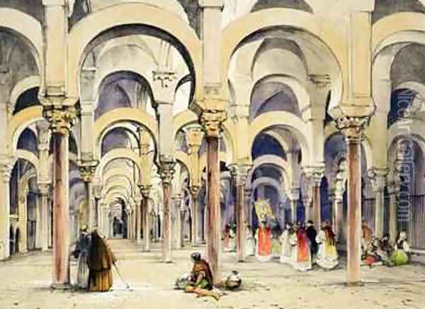 Mosque at Cordoba from Sketches of Spain Oil Painting - John Frederick Lewis
