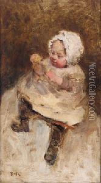 Baby Oil Painting - Robert McGregor