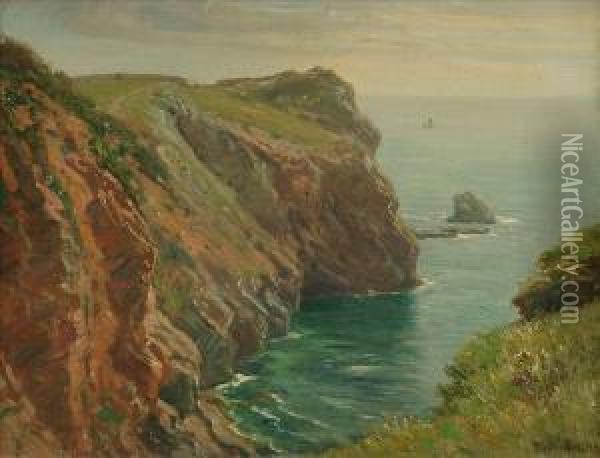 Coastalscene Oil Painting - Frederik Golden Short