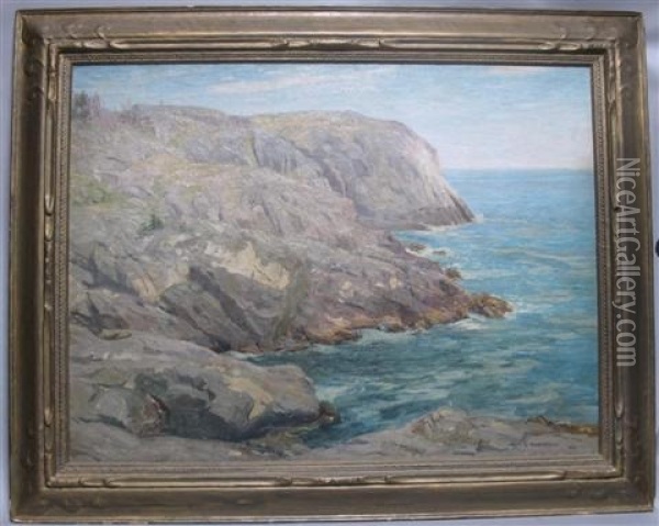 Coastal Scene Oil Painting - William S. Robinson
