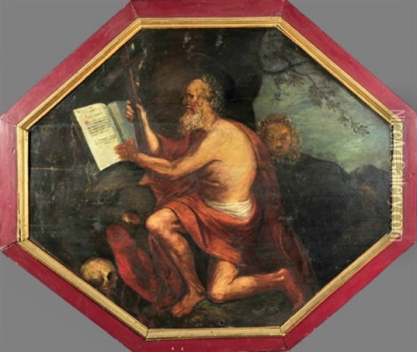 Heiliger Hieronymus Oil Painting - Linus Seif