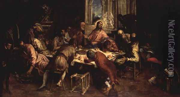 The Last Supper 5 Oil Painting - Jacopo Tintoretto (Robusti)