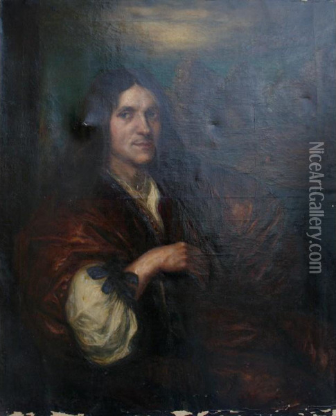 Portrait Of A Gentleman Oil Painting - Karel De Moor