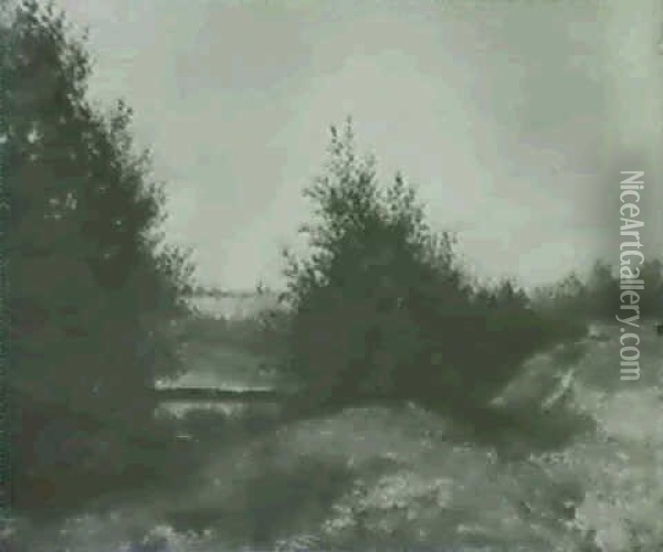 Landschaft Mit Bachlauf Oil Painting - Ferdinand Schauss