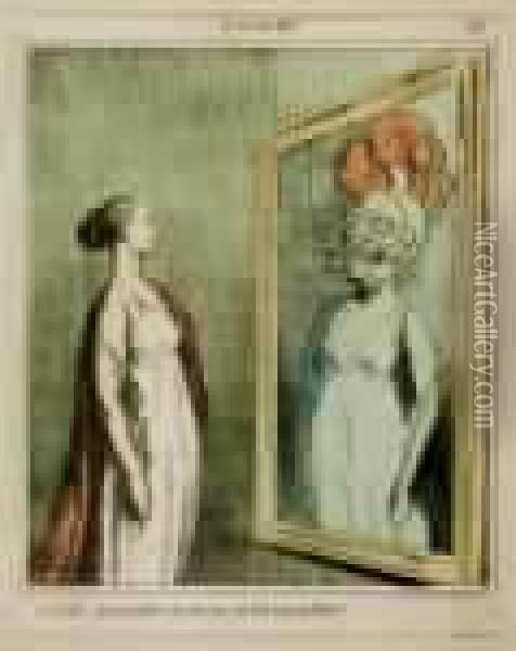 L A Paix - Quel Droles De ... Oil Painting - Honore Daumier