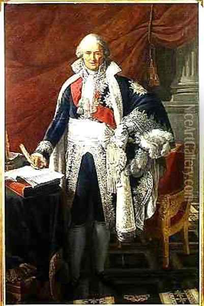 Count Jean Etienne Marie Portalis 1746-1807 Oil Painting - Pierre Gautherot