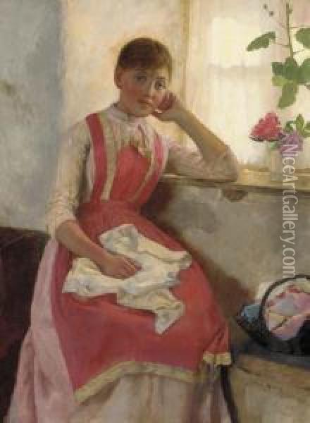 Rest Oil Painting - Edwin Harris
