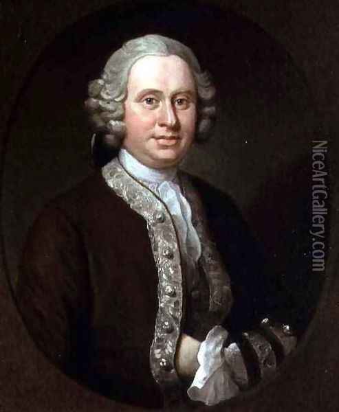 Portrait of William Fitzherbert of Tissington Derbyshire 1712-72 Oil Painting - William Hogarth