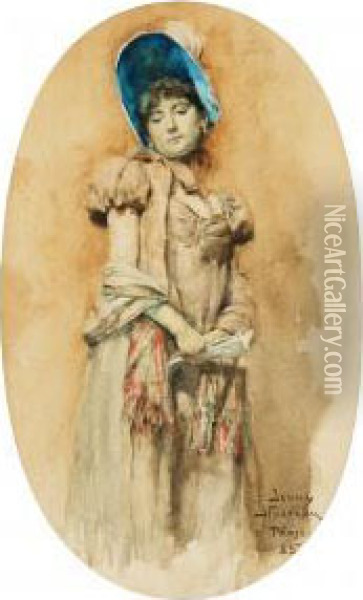 Kvinna I Bahytt Oil Painting - Jenny Nystrom