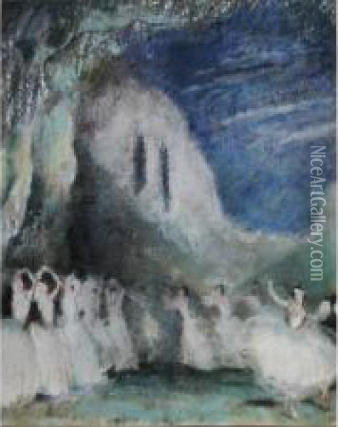Ballet Oil Painting - Henry Tonks