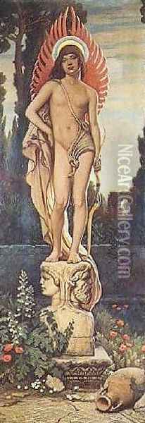 Superest Invictus Amor Oil Painting - Elihu Vedder