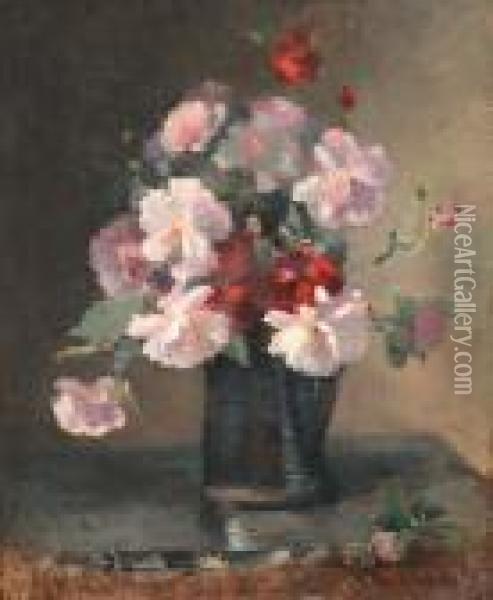 Bouquet De Fleurs Oil Painting - Albert Lebourg