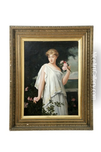 Portrait Of A Woman Oil Painting - Virginia Judith Alexander