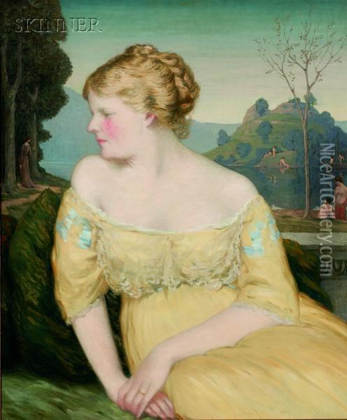 Portrait Of Mrs. S.s. Oil Painting - Bryson Burroughs