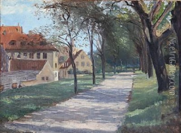 Kristianhavns Vold Oil Painting - Albert Gottschalk