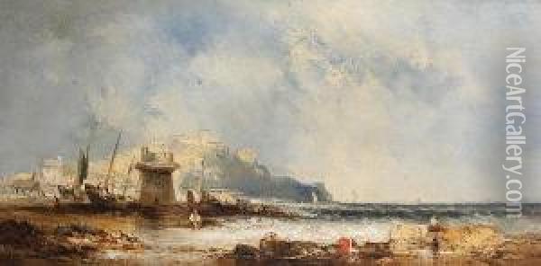 Shipping Off A Fort Oil Painting - William McAlpine