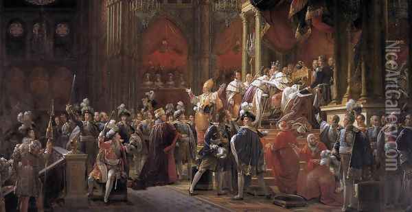 The Coronation of Charles X 1827 Oil Painting - Baron Francois Gerard