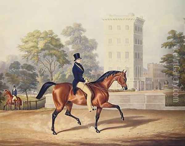 The Marquis of Anglesea on Horseback in Hyde Park Oil Painting - George Henry Laporte