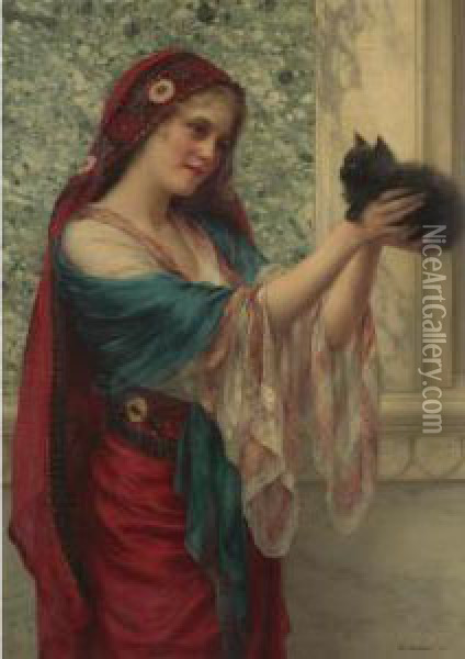 The Willing Captive Oil Painting - William Clarke Wontner