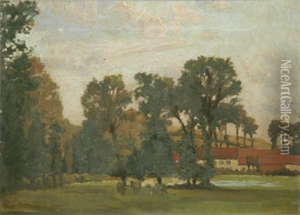 Montreuil (sketch) Oil Painting - Dermod O'Brien